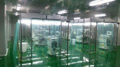 防靜電網(wǎng)格垂簾潔凈棚FFU，高效過濾器拼裝、檢