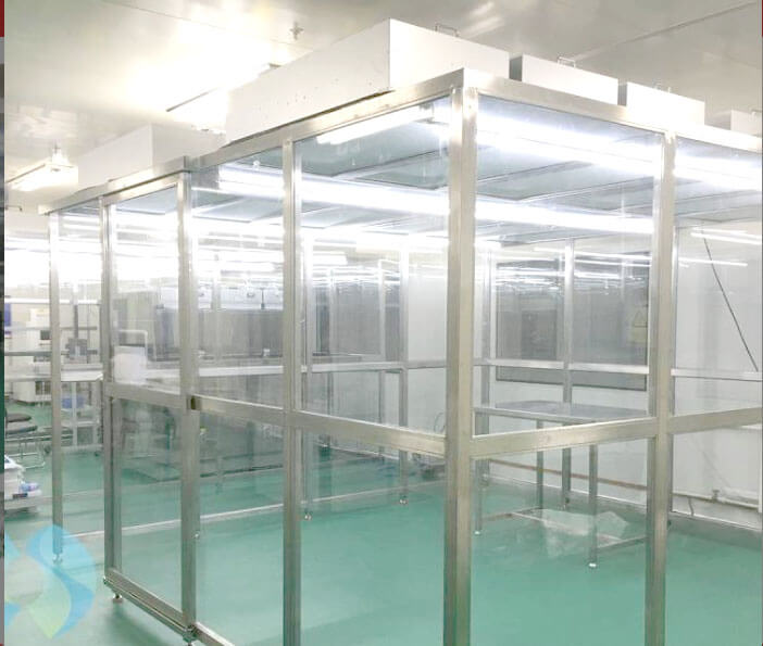 鋼化玻璃潔凈棚效果圖