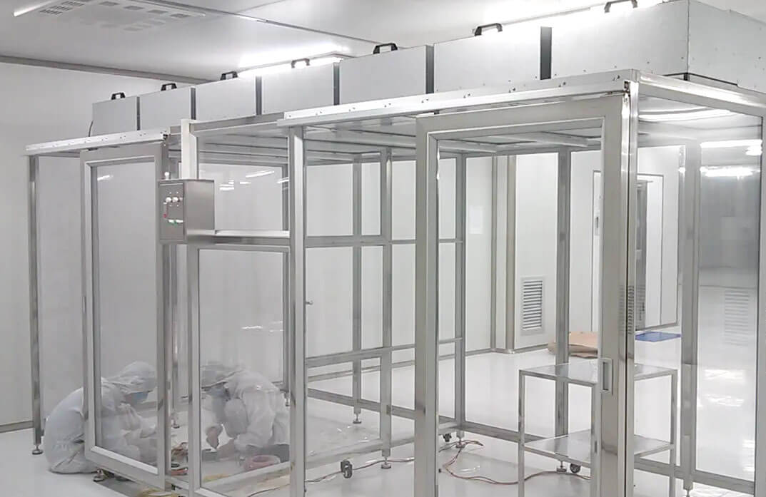 鋼化玻璃潔凈棚效果圖