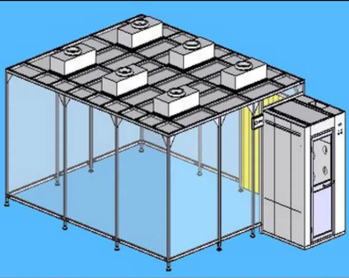 鋼化玻璃潔凈棚效果圖